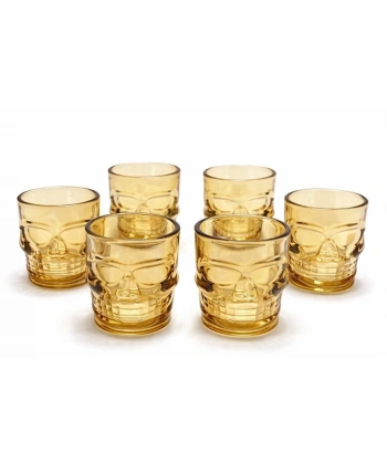 6lı Kurukafa Cam Shot Bardağı Alk2160