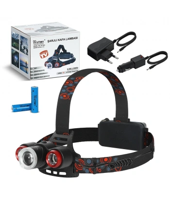 6000 Lümen Şarjlı Kafa Lambası  Wt-632