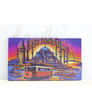 Ahşap İstanbul Temalı Magnet Alk4359