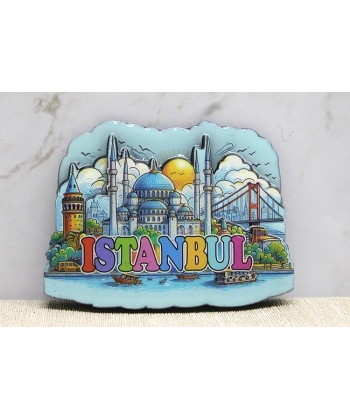 Ahşap İstanbul Temalı Magnet Alk4360