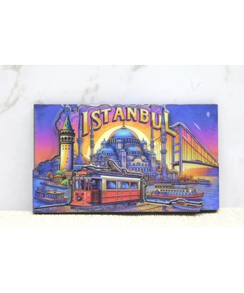 Ahşap İstanbul Temalı Magnet Alk4363