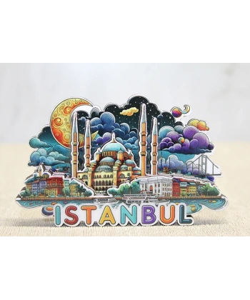 Ahşap İstanbul Temalı Magnet Alk4599
