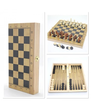 Ahşap Satranç Ve Tavla Seti Alk4236