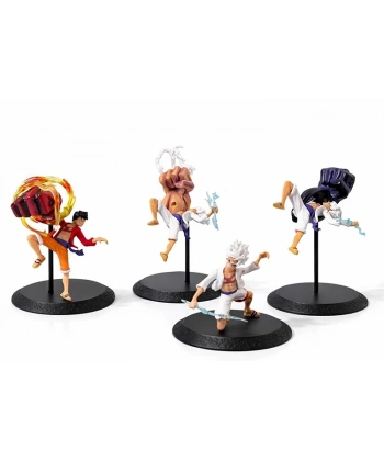 Anime One Piece Luffy Figürü 4lü Set  Alk5275
