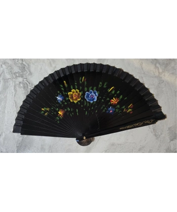 Bambu Çift Taraflı Siyah Yelpaze 12li Paket