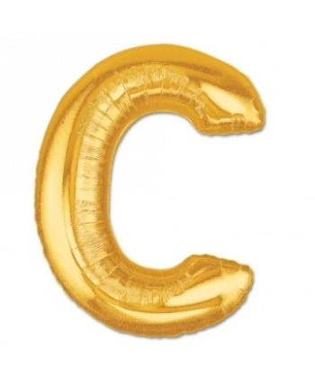 C Harf Folyo Balon Altın Renk  40 İnç