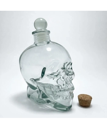 Cam Kurukafa İçki Şişesi 14 Cm Alk2155