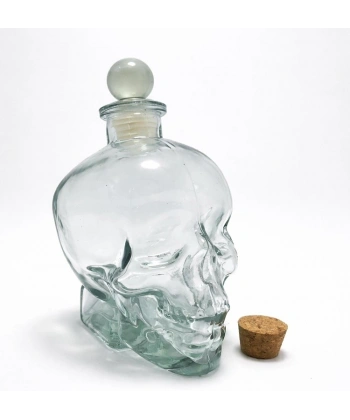 Cam Kurukafa İçki Şişesi 16 Cm Alk2154