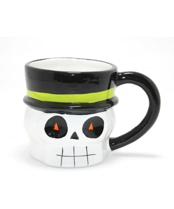 Centilmen İskelet Figürlü 3d Kabartmalı Kupa Bardak Alk4898