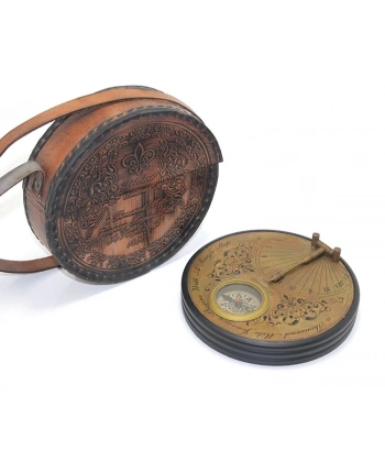 Deri Kılıflı Pirinç Pusula 15751a