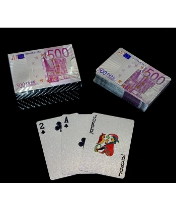 Euro Tasarımlı Gümüş İskambil Oyun Kartı Alk2812
