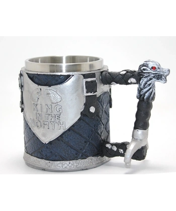 Game Of Thrones King In The North 3d Kabartmalı Çelik Kupa Bardak Alk4367