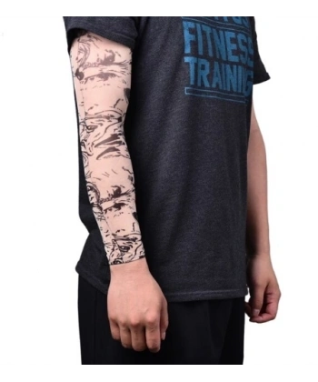 Giyilebilir Kol Dövmesi Çorap Dövme 3d Baskılı Kol Bacak Dövme 2 Adet Model 25