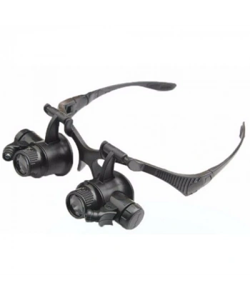 Gözlük Modeli 10x 15x 20x 25x Lens,2led Işıklı,büyüteç