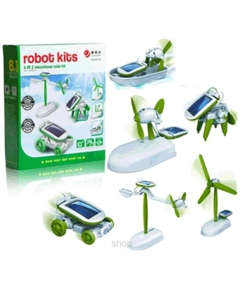Güneş Enerjili Robot Oluşturma Seti (6 İn 1)