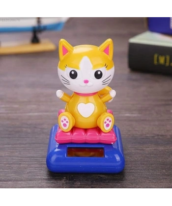Güneş Enerjili Solar Sallanan Kedi