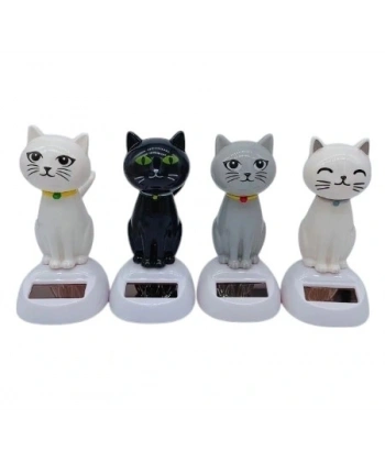 Güneş Enerjili Solar Sallanan Kedi