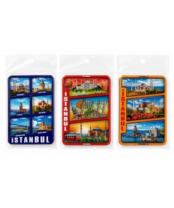 İstanbul Temalı Ahşap Buzdolapı Süsü Magnet Alk5824