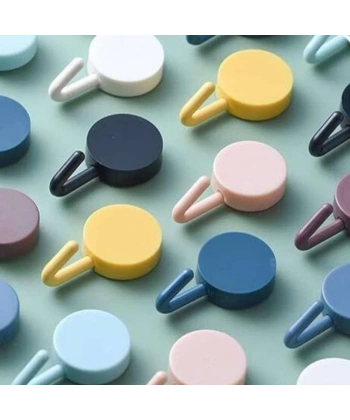 Kendinden Yapışkanlı Renkli Duvar Askısı