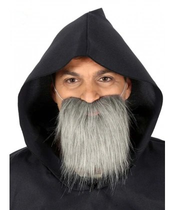 Kırçıllı Korsan Sakalı Gri Renk Takma Sakal