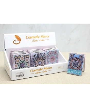 Mandala Desenli Hareketli Sulu El Aynası Alk4585