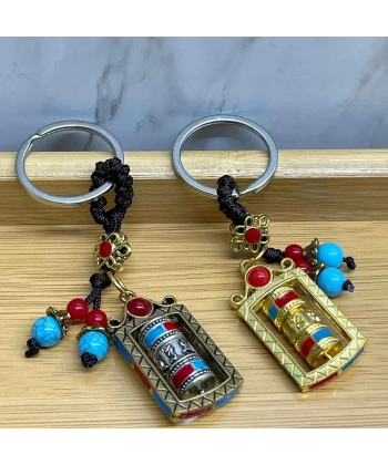 Metal Feng Shui Şans Çarkı Anahtarlık Alk4459