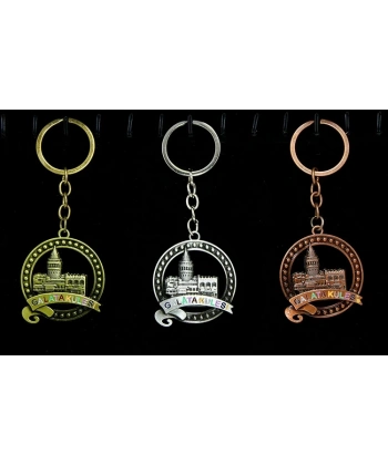 Metal Galata Kulesi Anahtarlık Alk2213