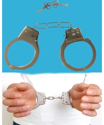 Metal Malzemeden İmal Anahtarlı Oyuncak Polis Si