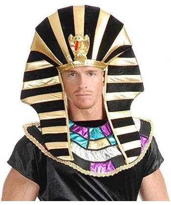 Mısırlı Tutankamon Şapkası Kobra Yılan Figürlü