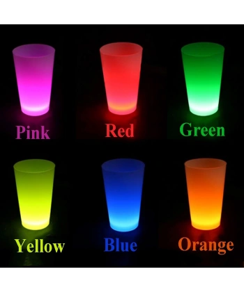 Neon Parti Glow Bardak 1.5 Oz Karışık Renk 1 Adet Tekli