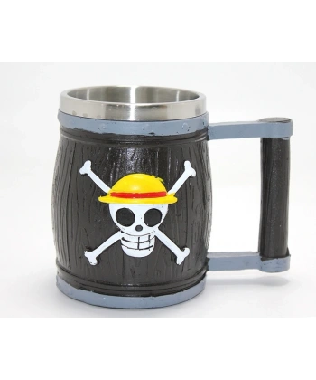 One Piece Temalı 3d Kabartmalı Çelik Kupa Bardak Alk4483