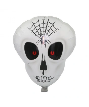 Örümcek Ağ Desenli İskelet Folyo Balon