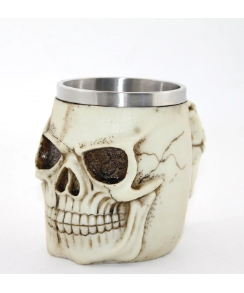 Paslanmaz Çelik Kurukafa Kupa Bardak Alk2594