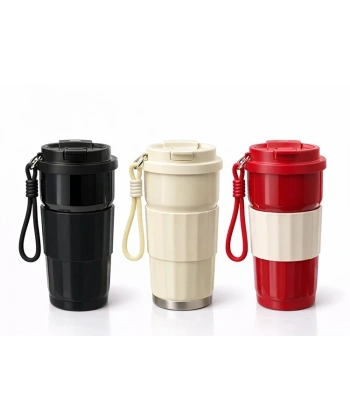 Paslanmaz Çelik Silokonlu Termos Bardak Alk4625