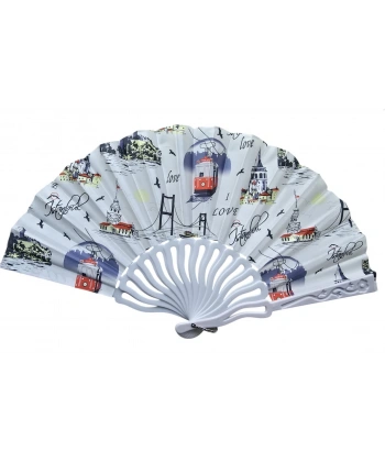 Plastik Kumaş Yelpaze 12li İstanbul