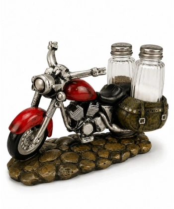 Polyester Motosiklet Figürlü Tuzluk Biberlik Seti Alk5614