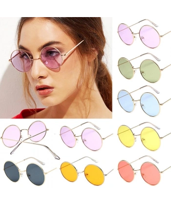 Renkli Lennon Retro İmaj Gözlükleri 6 Renk 6 Adet