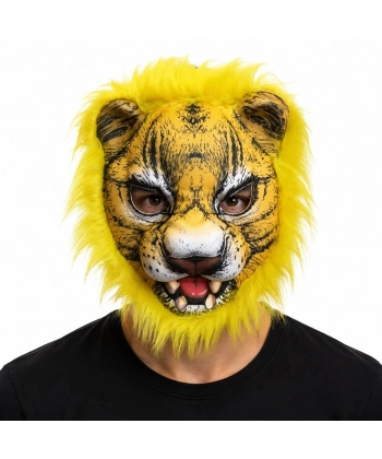 Sarı Yeleli Kaplan Eva Maske