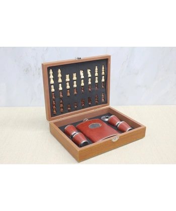 Satrançlı Matara Seti Derili Alk3915
