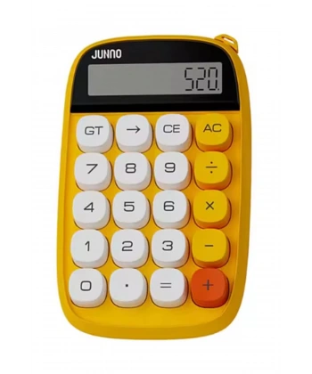 Sevimli Kare Tuşlu 10 Haneli Ldc Ekran Hesap Makinası Sarı