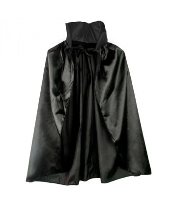 Siyah Renk Yakalı Halloween Pelerini 90 Cm