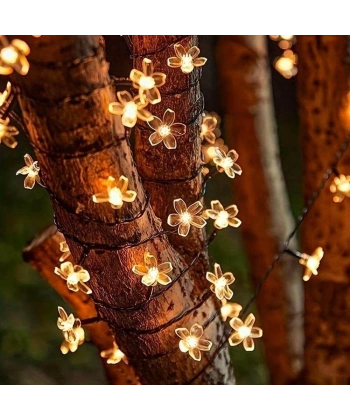 Solar 5m 50 Led Papatya Gün Işığı 8 Fonksiyonlu