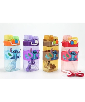 Stitch Çift Bölmeli Pipetli Matara & Suluk Alk5111
