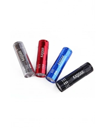 Süper Parlak 9 Ledli Metal Mini El Feneri