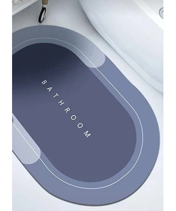 Süper Su Emici Kaymaz Tabanlı Banyo Paspası ( 40x60 )cm