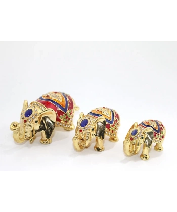 Swaroski Taşlı 3lü Fil Figürü Alk1894