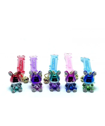 Taşlı Ayıcık Silikon Anahtarlık Alk1702