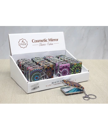 Taşlı El Aynası Anahtarlık Alk3768