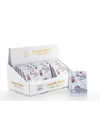 Taşlı İstanbul Tasarımı El Aynası İnce Alk2916