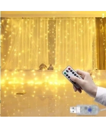 Tel Perde Led 3*3m 300 Led Gün Işığı